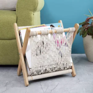Macrame Magazine Rack